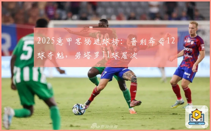 2025意甲客场进球榜：普利希奇12球夺魁，劳塔罗11球居次